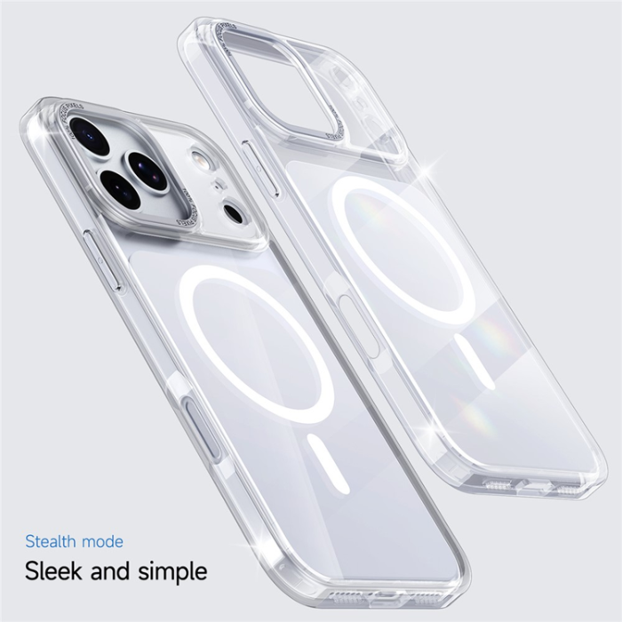 A-One Brand - iPhone 17 Pro Max Mobilskal MagSafe TPU Acrylic - Silver
