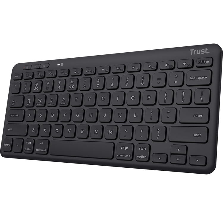 Trust Trådlös English Keyboard Nordisk Layout Lyra Kompakt - Svart | 264 | AlltMobil