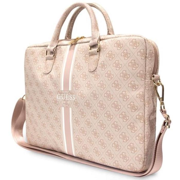 Guess - Guess Datorfodral 16'' Printed Stripes - Rosa