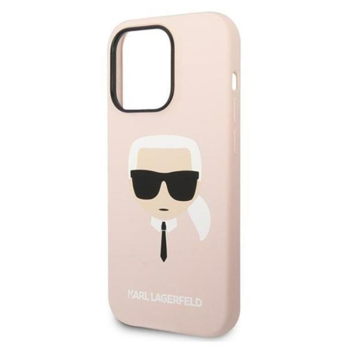 KARL LAGERFELD - Karl Lagerfeld iPhone 14 Pro Max Skal Magsafe Silicone Karls Head