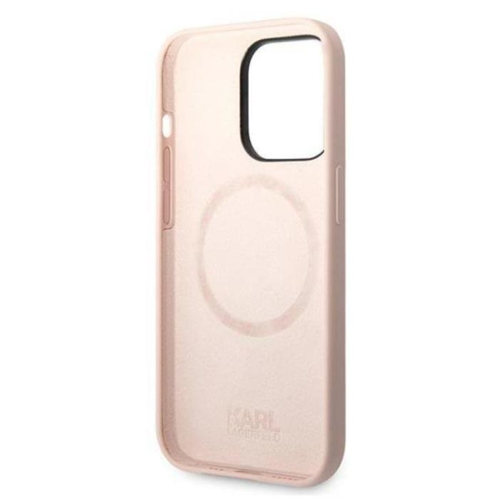 KARL LAGERFELD - Karl Lagerfeld iPhone 14 Pro Max Skal Magsafe Silicone Karls Head