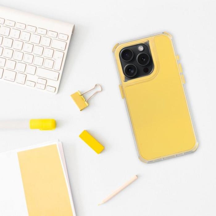 OEM - iPhone 15 Pro Mobilskal Matrix - Gul