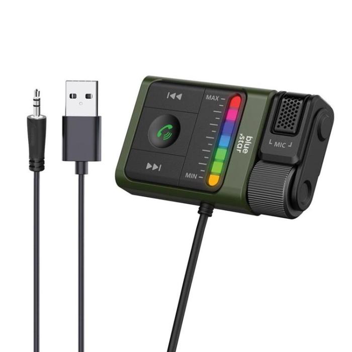 Blue Star - Blue Star FM Sändare Bluetooth Equalizer BT64 - Svart