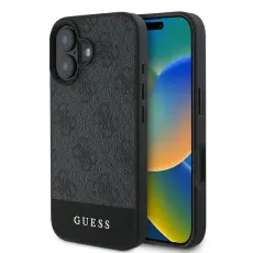 Guess - Guess iPhone 16 Mobilskal 4G Bottom Stripe - Grå