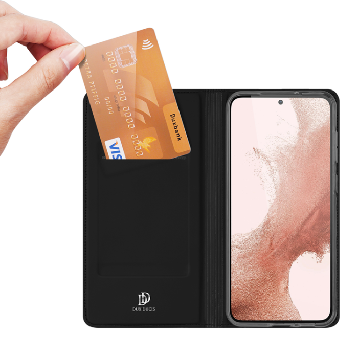Dux Ducis - Dux Ducis Galaxy S23 Plus Plånboksfodral Skin Series - Svart