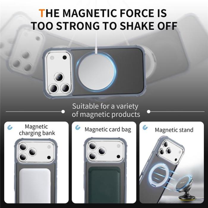A-One Brand - iPhone 17 Pro Mobilskal MagSafe Skin Touch - Grå