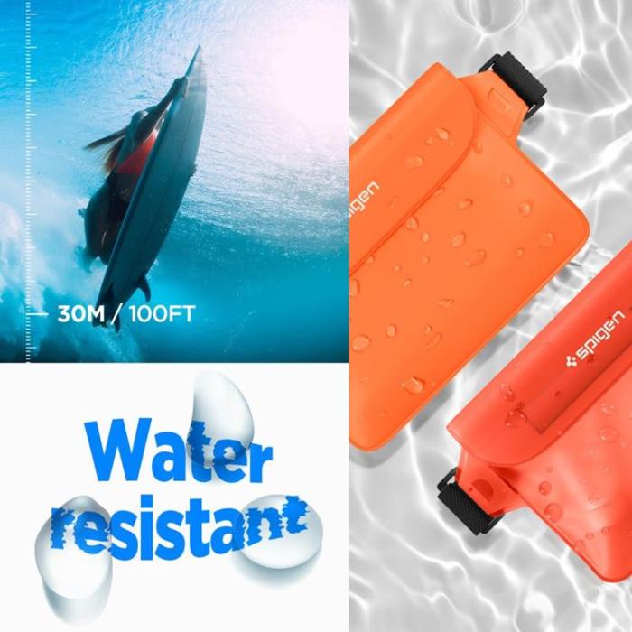 UTGATT - [2-Pack] Spigen Vattentät Midjeväska Universal - Orange