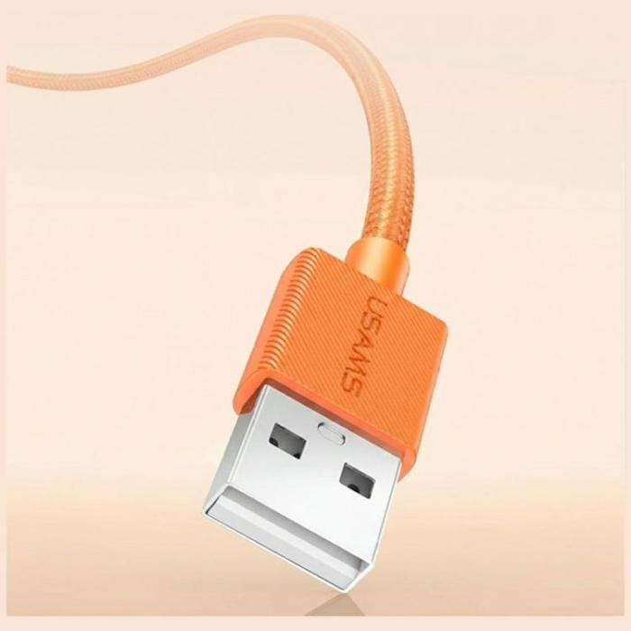 USAMS - USAMS USB-C till USB-A 18W Kabel 1.2m U92 - Orange
