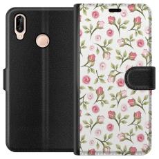 iSecrets - Pl&aring;nboksfodral till Huawei P20 lite med Blommigt