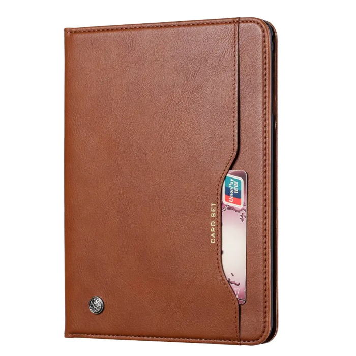 Taltech - Galaxy Tab S6 Lite 10.4 Plånboksfodral - Brun