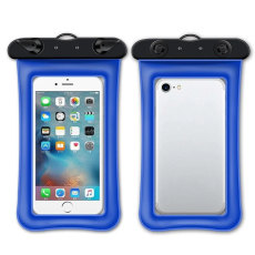 OEM - Vattentät Mobilfodral max 7.2" med Snöre - Blå