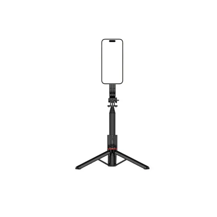 OEM - Selfiestick med stativ MagSafe och fjärrkontroll Bluetooth L20 - Svart