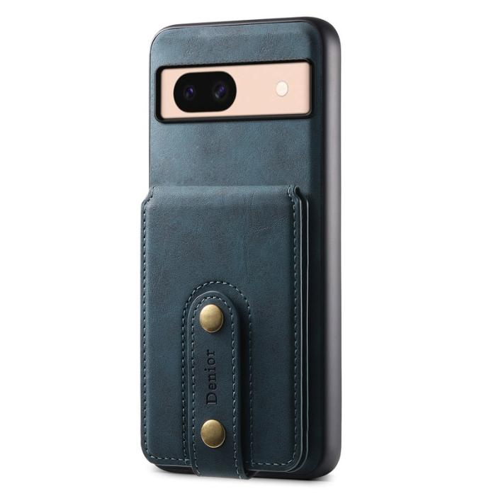 DENIOR - DENIOR D14 Google Pixel 8a Ställfodral KonstLäder Blå