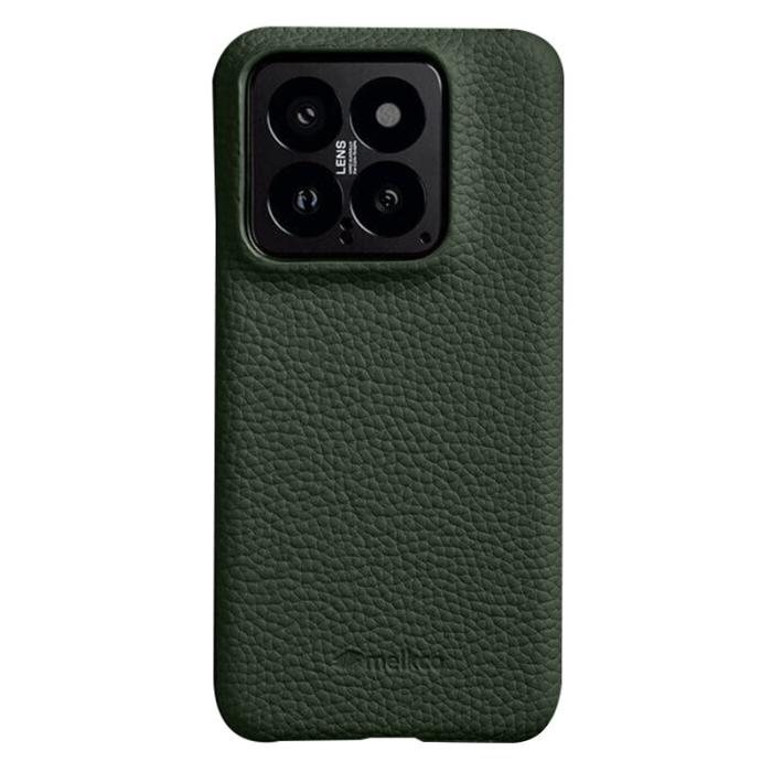 Melkco - MELKCO Xiaomi 14 Plånboksfodral Äkta Läder PC Grön