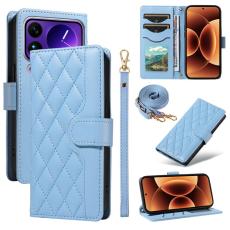 A-One Brand - Xiaomi 17 Pro Plånboksfodral Rhombus Läder Med Rem - Blå