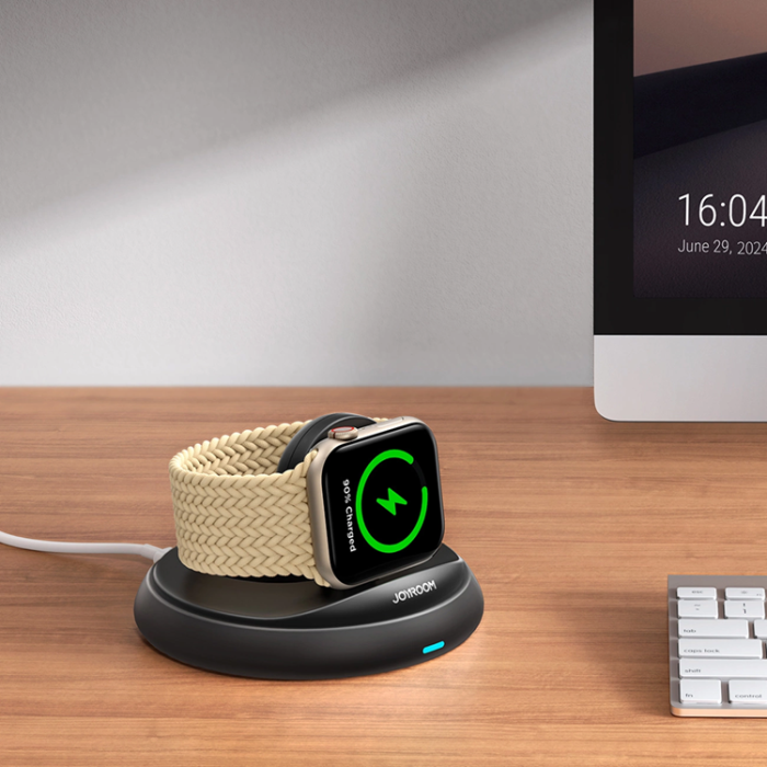 Joyroom - Joyroom Hopfällbar Trådlös Laddare för Apple Watch - Svart