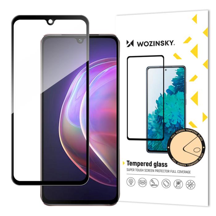 UTGATT1 - Wozinsky Full Glue Härdat glas Vivo V21 5G - Svart