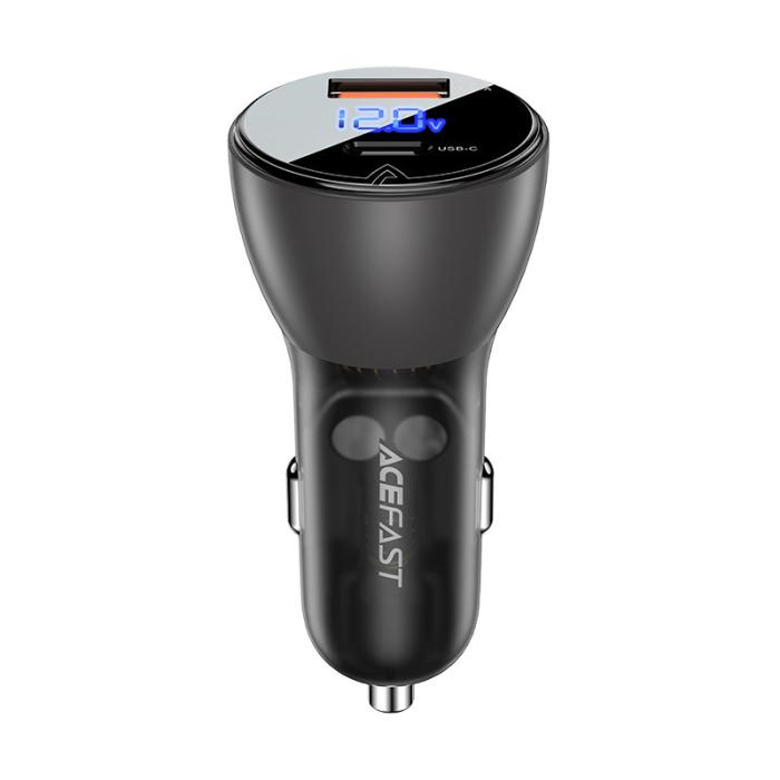 Acefast - Acefast Billaddare 63W USB-C Till USB - Svart