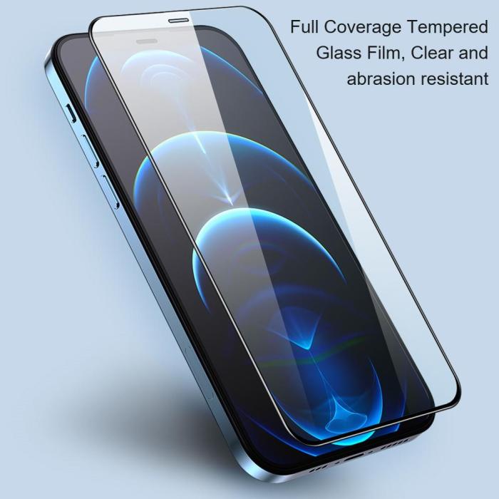 OEM - [2-PACK] Härdat Glas Skärmskydd iPhone 12 Mini - Svart