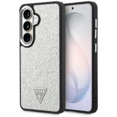 Guess - Guess Mobilskal F&ouml;r Galaxy S26 MagSafe Fixed Glitter Triangle - Silver