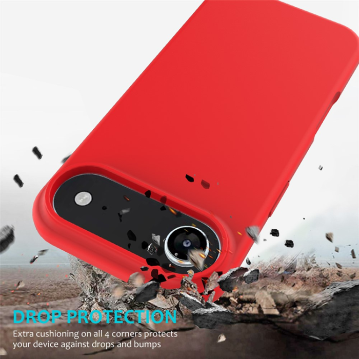 A-One Brand - iPhone Air Mobilskal Liquid Silikon - Röd