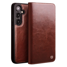 QIALINO - QIALINO Galaxy S25 Plus Plånboksfodral Äkta Läder Flip