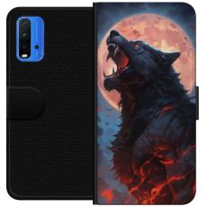 iSecrets - Plånboksfodral till Xiaomi Redmi Note 9 4G med Ylande varg