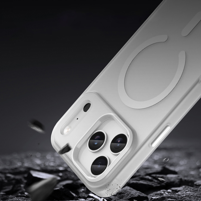 A-One Brand - iPhone 17 Pro Mobilskal MagSafe Abrasive - Matte Vit