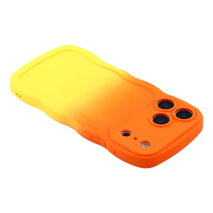 A-One Brand - iPhone 17 Pro Mobiskal Gradient Color TPU - Orange + Gul