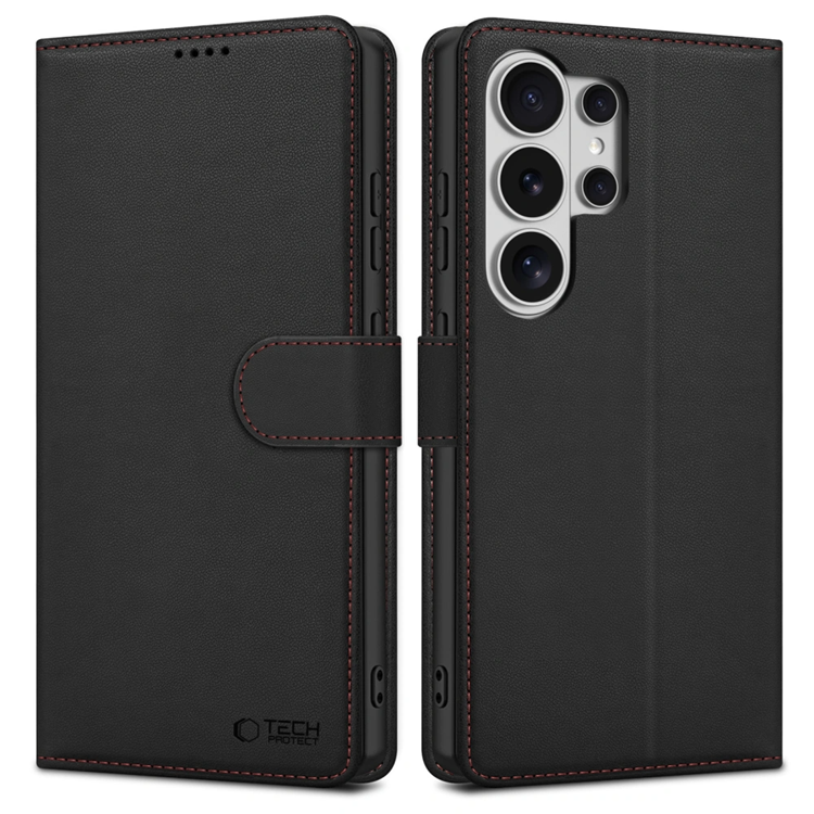Tech-Protect Plånboksfodral För Galaxy S26 Ultra - Svart/Röd