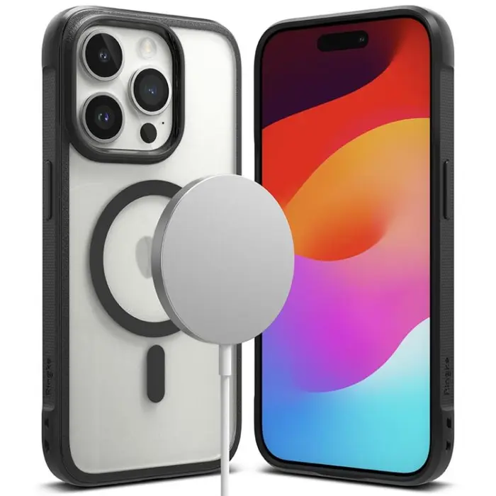 Ringke - Ringke iPhone 15 Pro Mobilskal Magsafe Fusion Bold - Matte Svart