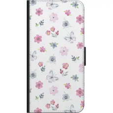 Gustaf - Pl&aring;nboksfodral till Samsung Galaxy Note10 Lite med Blommor och fj&auml;rillar