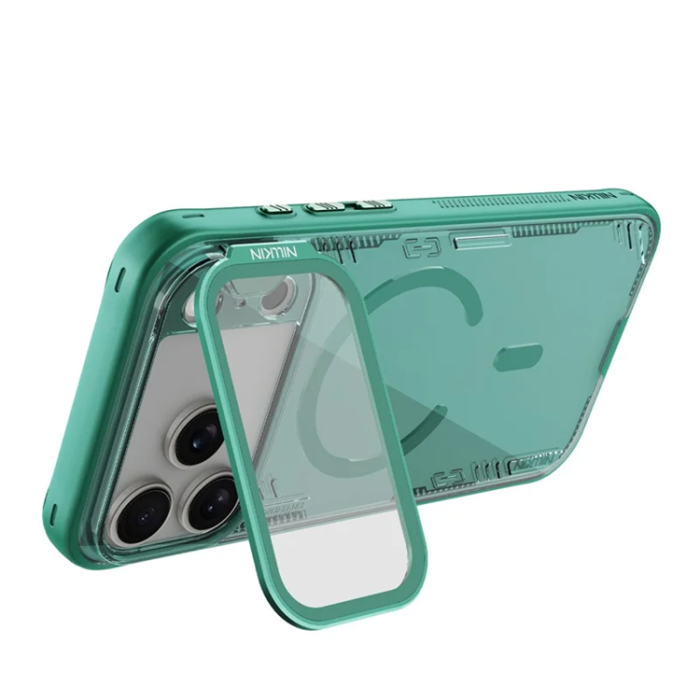 Nillkin - NILLKIN iPhone 17 Pro Max Mobilskal Magsafe Iceblade Prop - Grön
