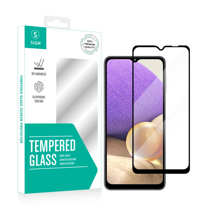 SiGN - SiGN Galaxy A32 5G Härdat Glas Skärmskydd 2.5D
