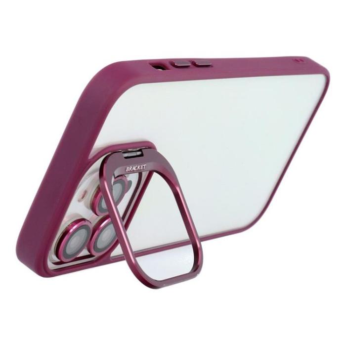 OEM - iPhone 14 Mobilskal Bracket - Mörklila