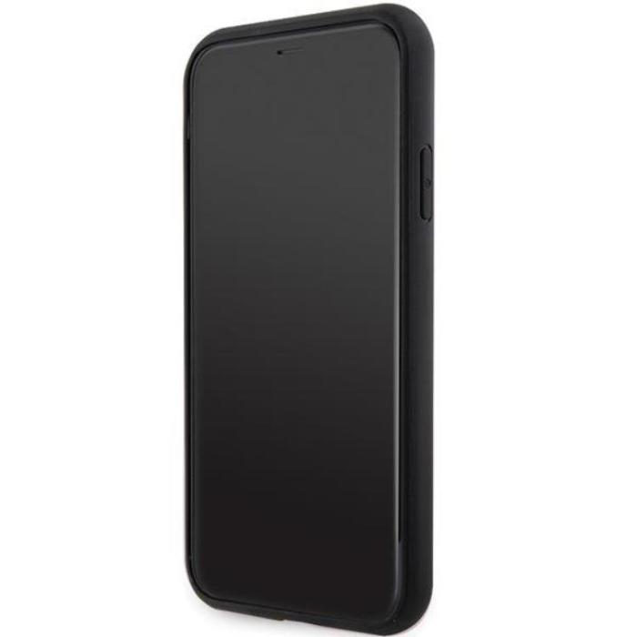 Guess - Guess iPhone 11/XR Mobilskal Magsafe Cube Stripes - Svart