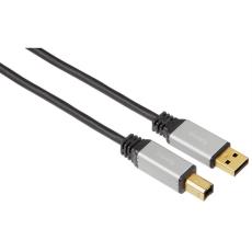 Hama - HAMA Kabel USB A-B Guld Pro Svart 5m