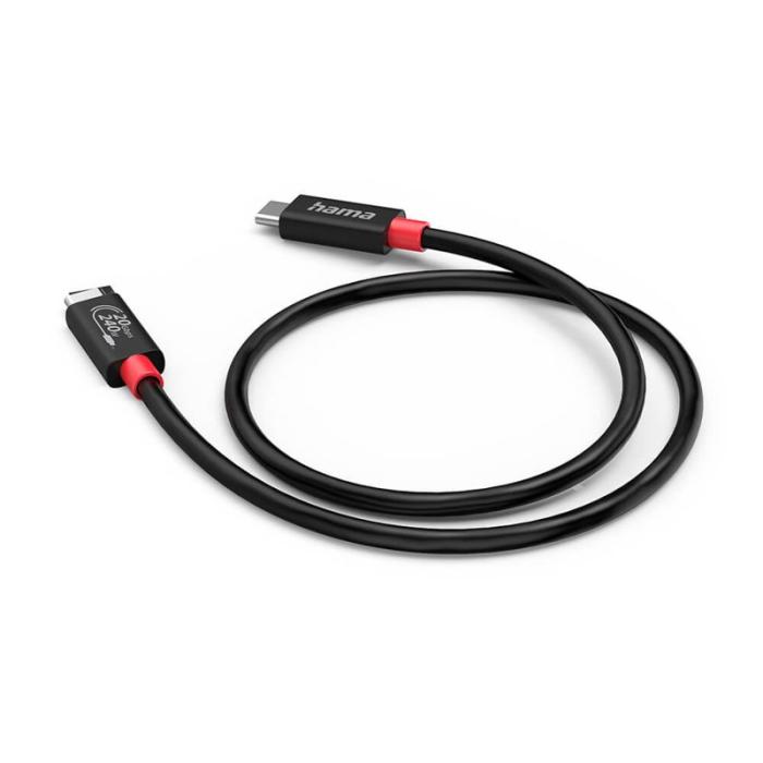 Hama - HAMA Kabel USB-C USB 4.0 Gen2 20 Gbit/s 240W 2.0m Svart