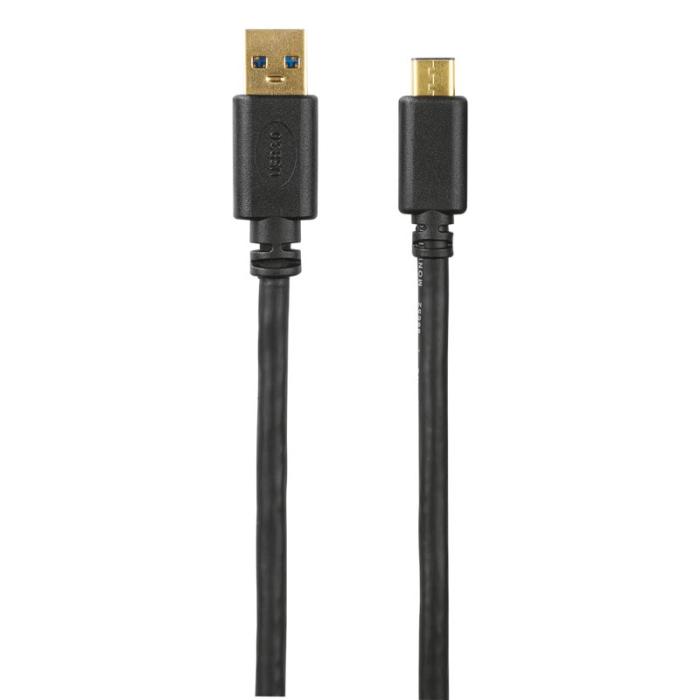 Hama - HAMA Kabel USB-C-USB-A 3.1 Hane-Hane Guld Svart 1.8m