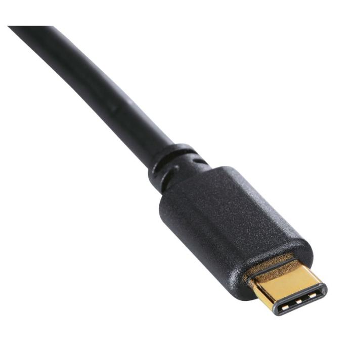 Hama - HAMA Kabel USB-C-USB-A 3.1 Hane-Hane Guld Svart 1.8m
