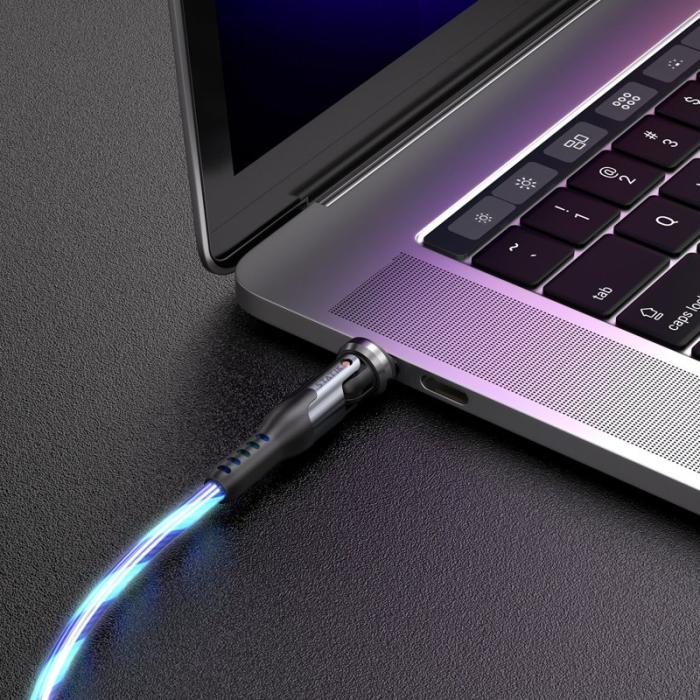 STATIK - STATIK Kabel PowerPivot Pro Glowing LED USB-C Till USB-C 1m