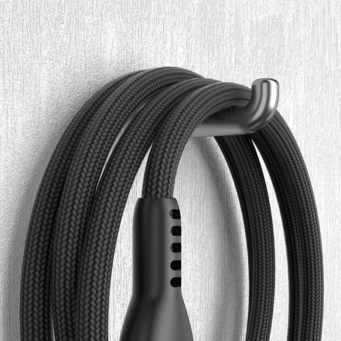 STATIK - STATIK Kabel PowerPivot Pro Nylonflätad USB-C Till USB-C Svart 1m