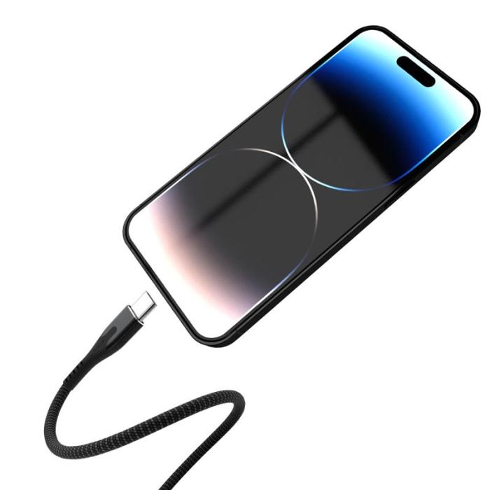 STATIK - STATIK Magnetisk Kabel Magstack Pro USB-C Till USB-C Svart 2m