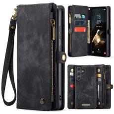 Caseme - CaseMe Pl&aring;nboksfodral f&ouml;r Samsung Galaxy S26 Konstl&auml;der med avtagbart band Svart