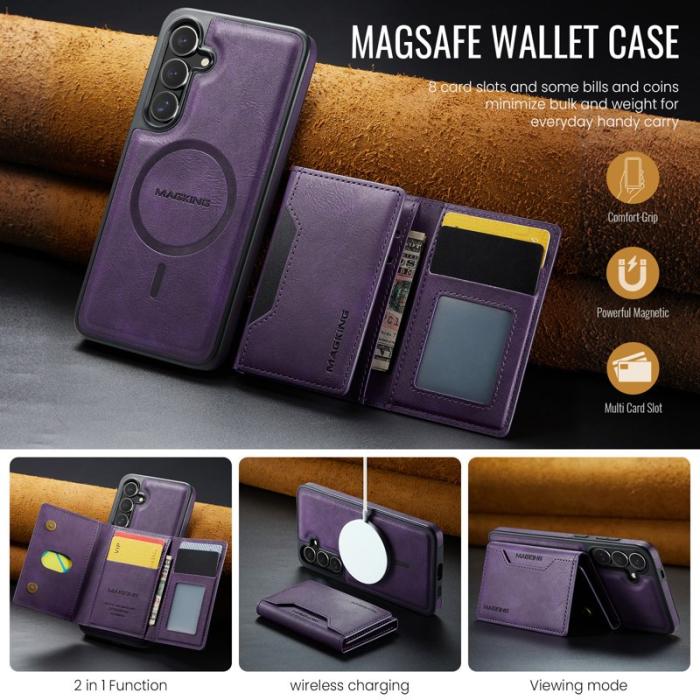 MAGKING - MAGKING Mobilskal för Samsung Galaxy S26 Plus Magnetiskt PC + TPU - Lila