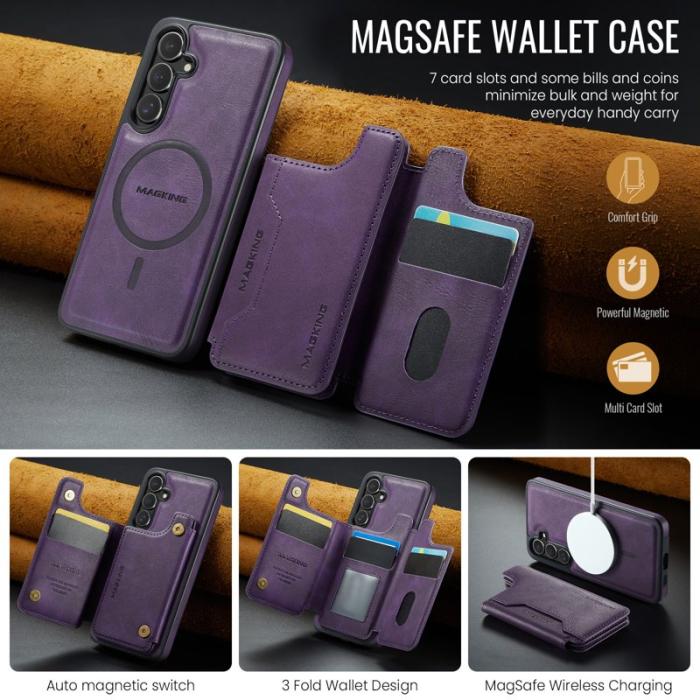 MAGKING - MAGKING Mobilskal för Samsung Galaxy S26 Plus Magnetiskt PC + TPU - Lila