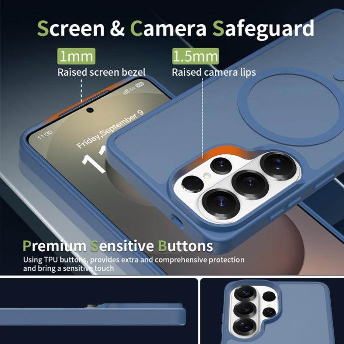 OEM - Mobilskal för Samsung Galaxy S26 Ultra Magnetiskt TPU - Blå