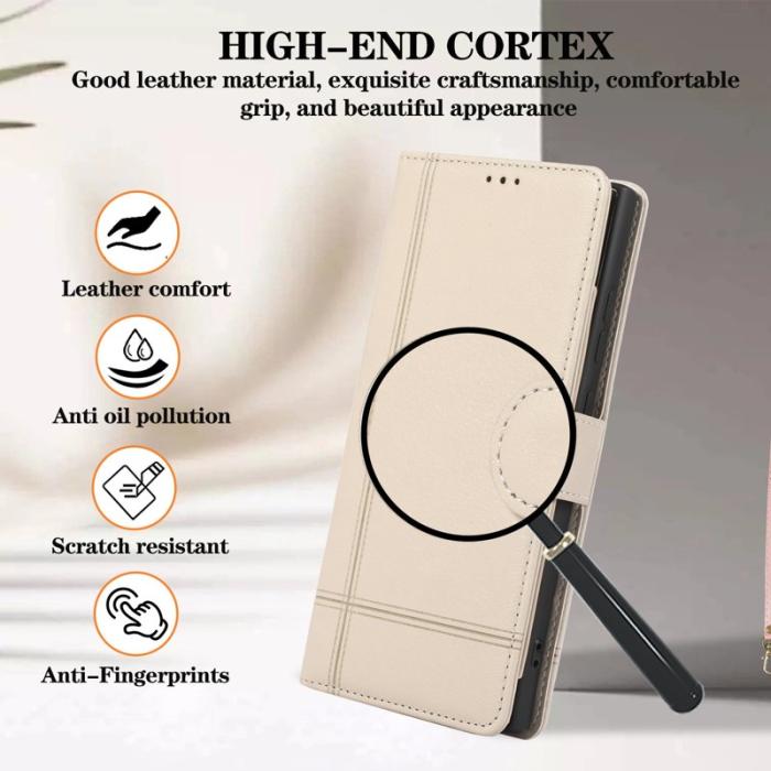 OEM - Mobilfodral för Samsung Galaxy S26 Ultra TKonstläder - Beige