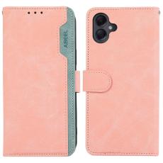 ABEEL - ABEEL Samsung Galaxy A06 4G Pl&aring;nboksfodral Splicing Konstl&auml;der Rosa