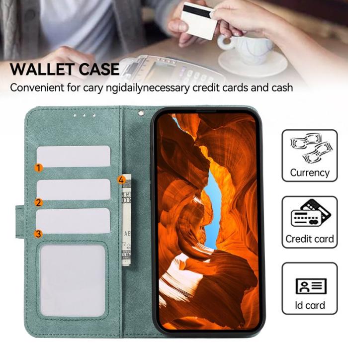 ABEEL - ABEEL Samsung Galaxy A06 4G Plånboksfodral Splicing Konstläder Blå
